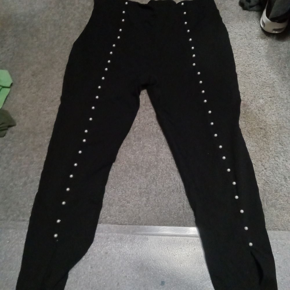 3XL black pant with pearls